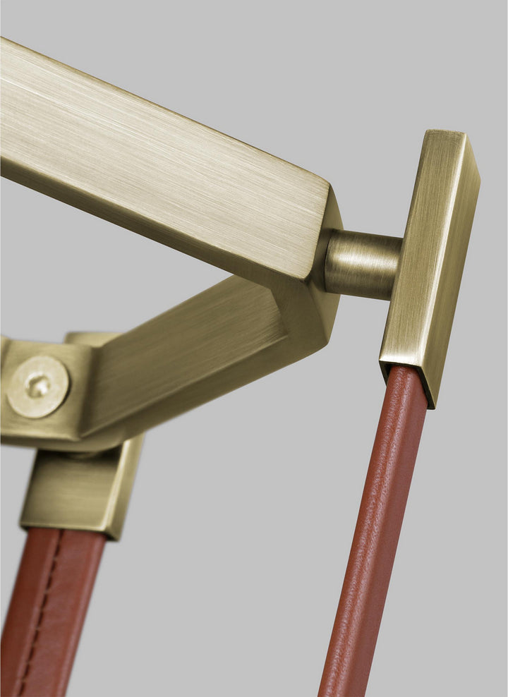 Visual Comfort Studio Hadley LW1061TWB Wall Light - Time Worn Brass