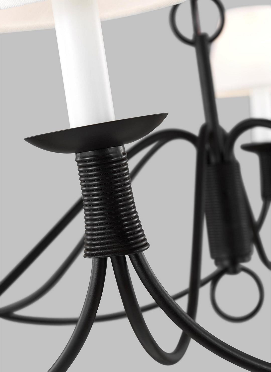 Visual Comfort Studio Sullivan LC1196AI Chandelier Light - Aged Iron