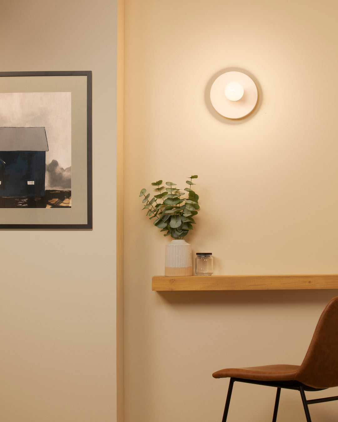 Justice Designs Ambiance Collection CER-6280-BIS Wall Light - Bisque