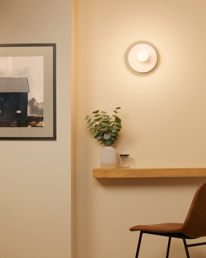 Justice Designs Ambiance Collection CER-6280-BIS Wall Light - Bisque