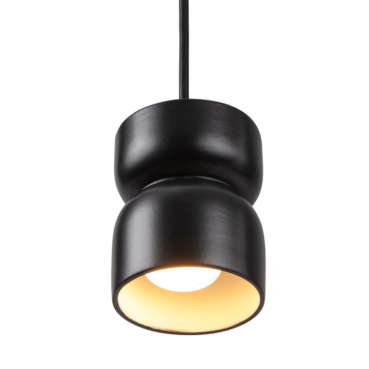 Justice Designs Radiance CER-6500-CRB-ABRS-BKCD Pendant Light - Carbon - Matte Black