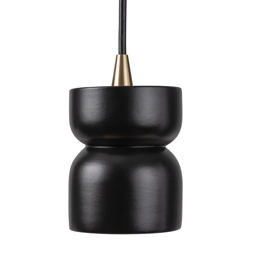 Justice Designs Radiance CER-6500-CRB-ABRS-BKCD Pendant Light - Carbon - Matte Black