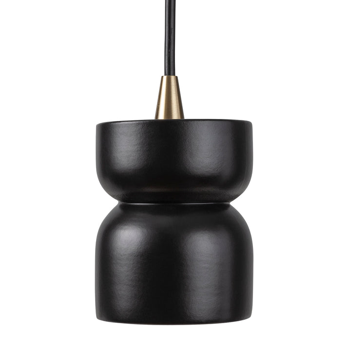 Justice Designs Radiance CER-6500-CRB-ABRS-BKCD Pendant Light - Carbon - Matte Black