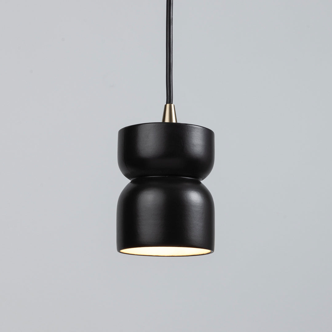 Justice Designs Radiance CER-6500-CRB-ABRS-BKCD Pendant Light - Carbon - Matte Black