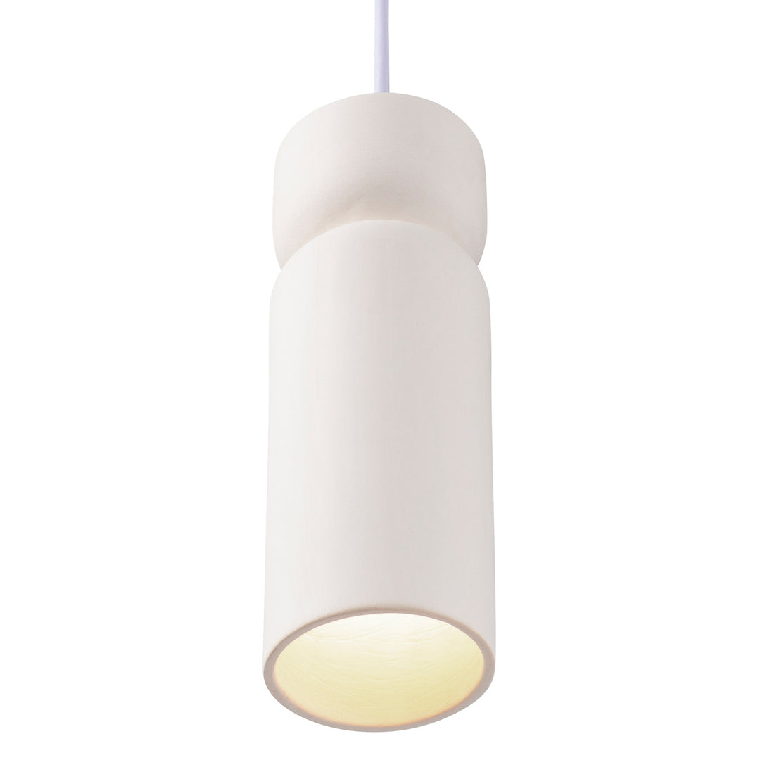 Justice Designs Radiance Collection CER-6510-BIS-DBRZ-WTCD Pendant Light - Bisque