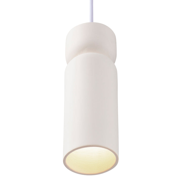 Justice Designs Radiance Collection CER-6510-BIS-DBRZ-WTCD Pendant Light - Bisque