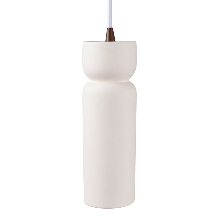 Justice Designs Radiance Collection CER-6510-BIS-DBRZ-WTCD Pendant Light - Bisque