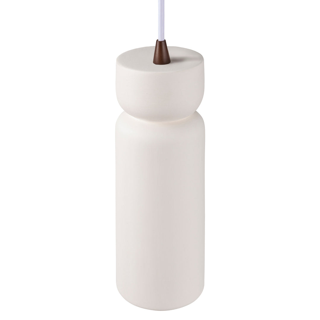 Justice Designs Radiance Collection CER-6510-BIS-DBRZ-WTCD Pendant Light - Bisque