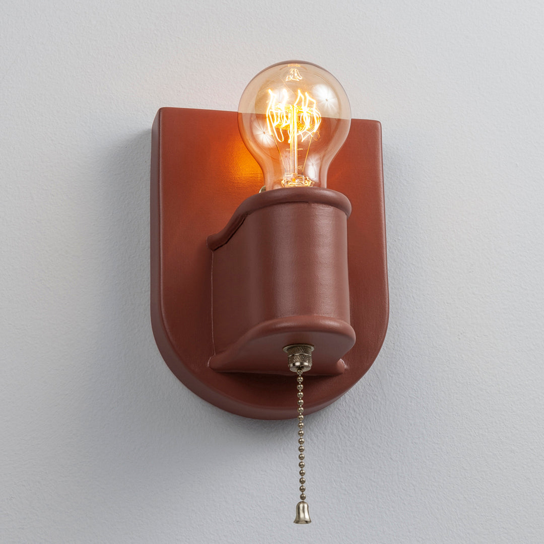 Justice Designs American Classics CER-7031-CLAY-NCKL Wall Light - Canyon Clay
