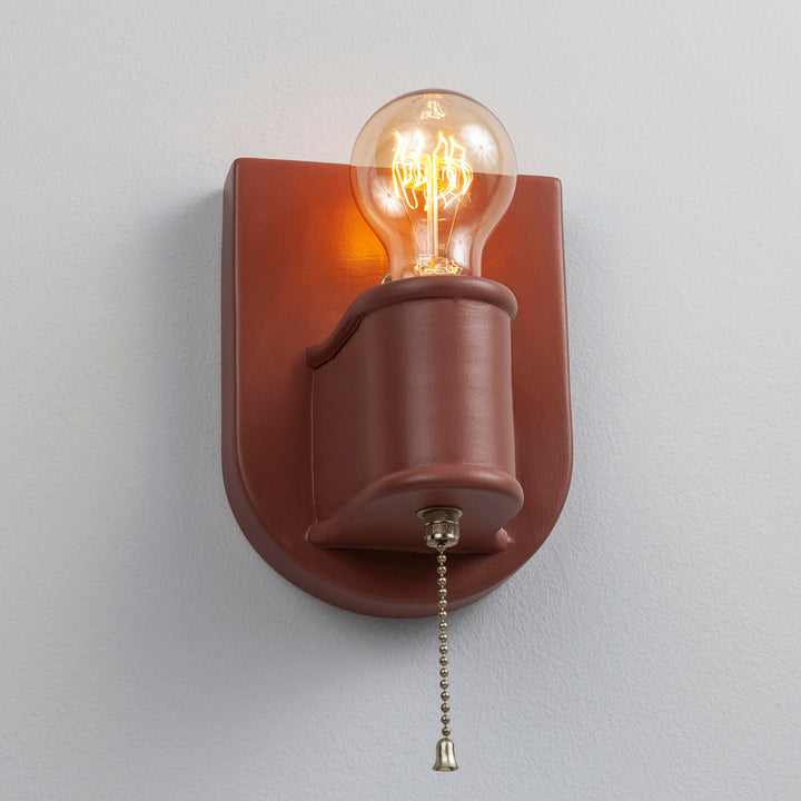 Justice Designs American Classics CER-7031-CLAY-NCKL Wall Light - Canyon Clay