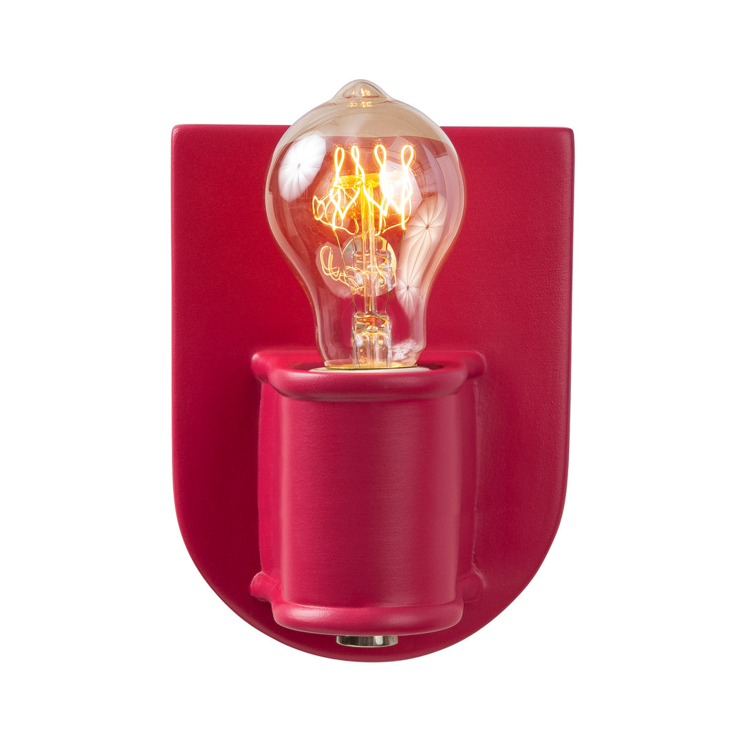 Justice Designs American Classics CER-7031-CRSE-NCKL Wall Light - Cerise