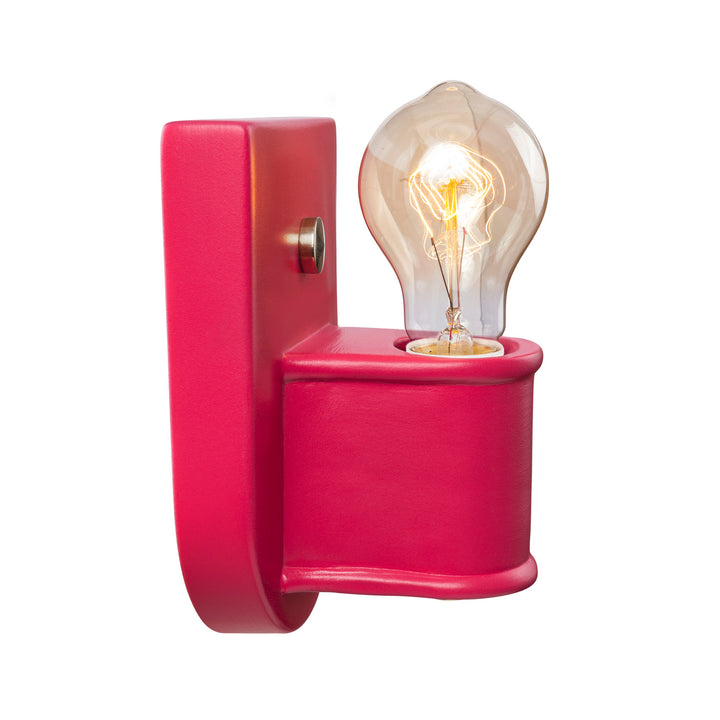 Justice Designs American Classics CER-7031-CRSE-NCKL Wall Light - Cerise