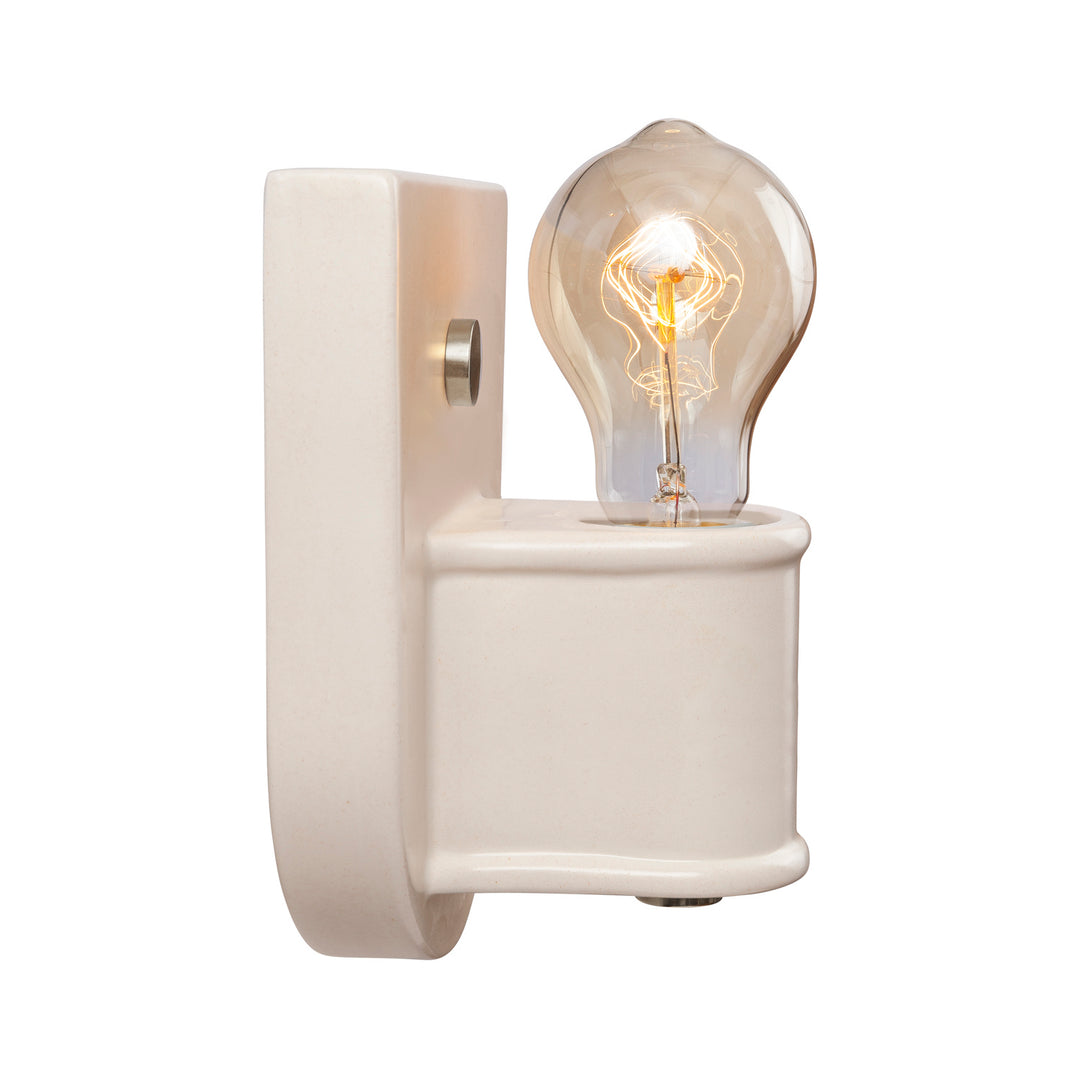 Justice Designs American Classics CER-7031-MAT-NCKL Wall Light - Matte White