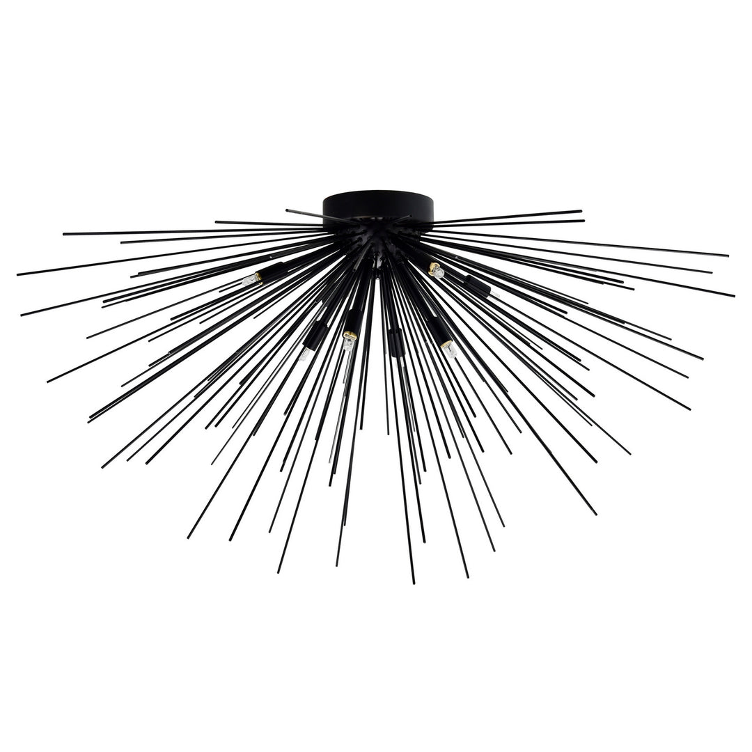 CWI Savannah 1034c40-8-101 Ceiling Light - Black