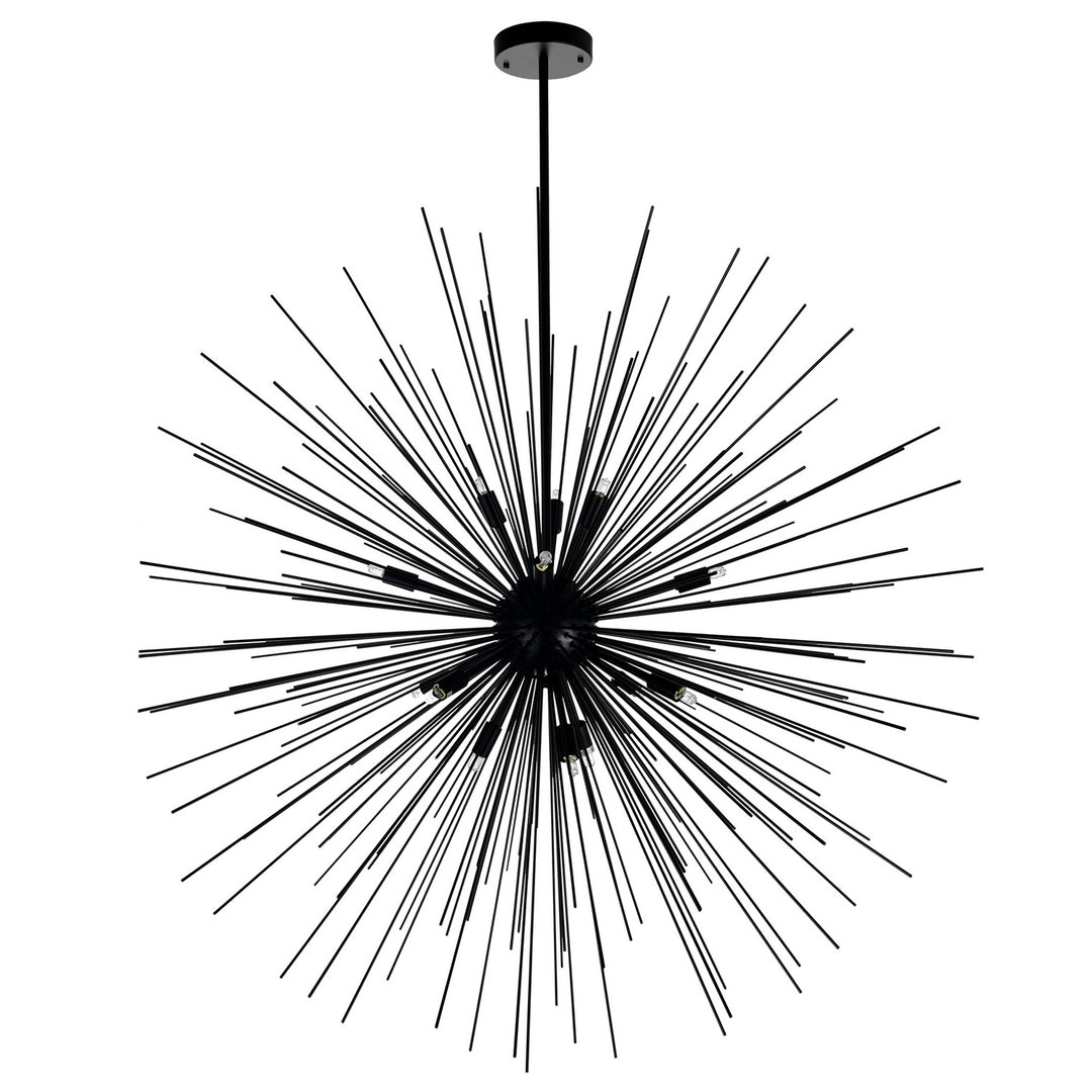 CWI Savannah 1034p40-14-101 Chandelier Light - Black