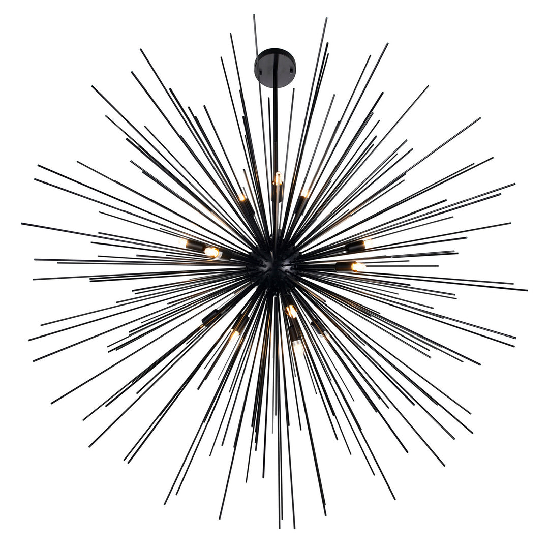 CWI Savannah 1034p40-14-101 Chandelier Light - Black