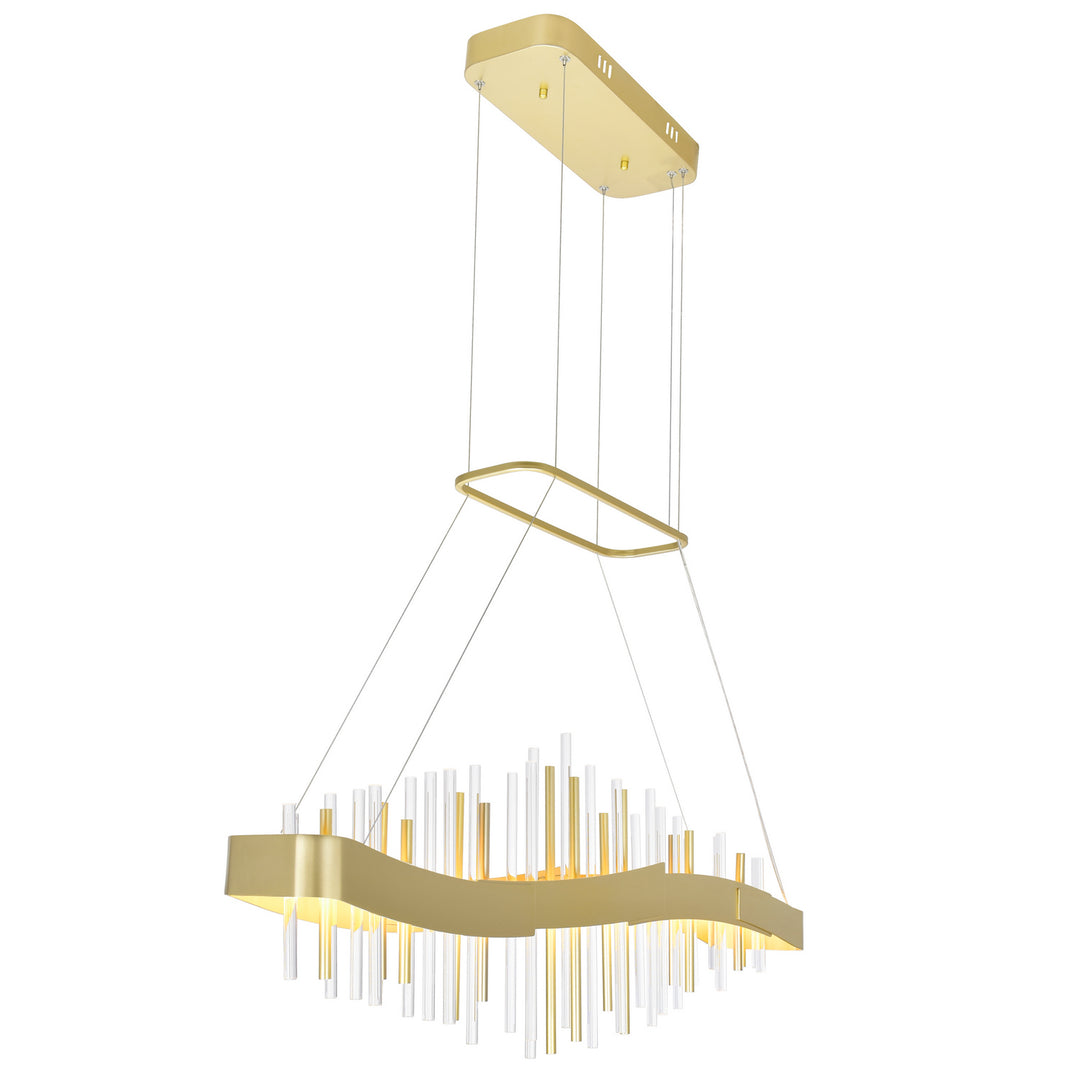 CWI Millipede 1245p40-602 Pendant Light - Satin Gold