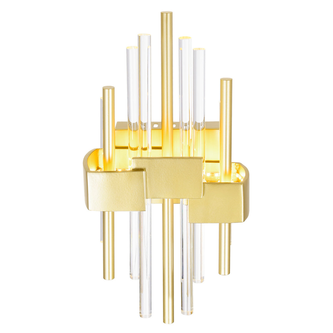 CWI Millipede 1245w7-1-602 Wall Sconce Light - Satin Gold