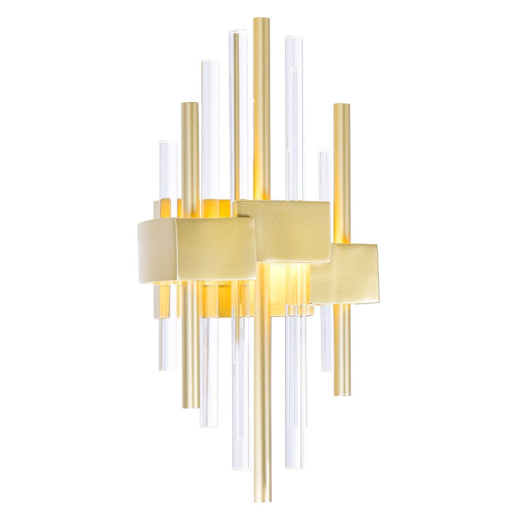 CWI Millipede 1245w7-1-602 Wall Sconce Light - Satin Gold