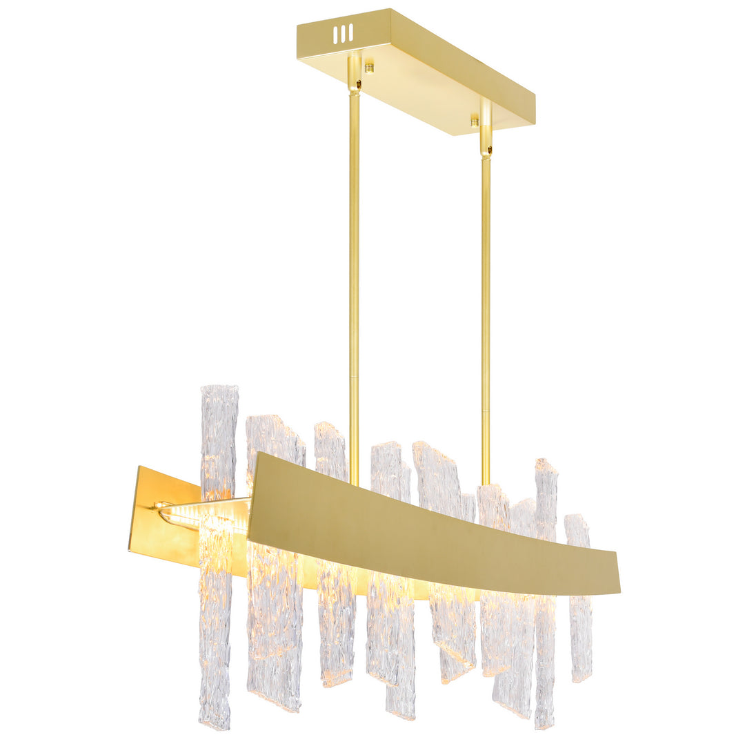 CWI Guadiana 1246p39-602 Pendant Light - Satin Gold