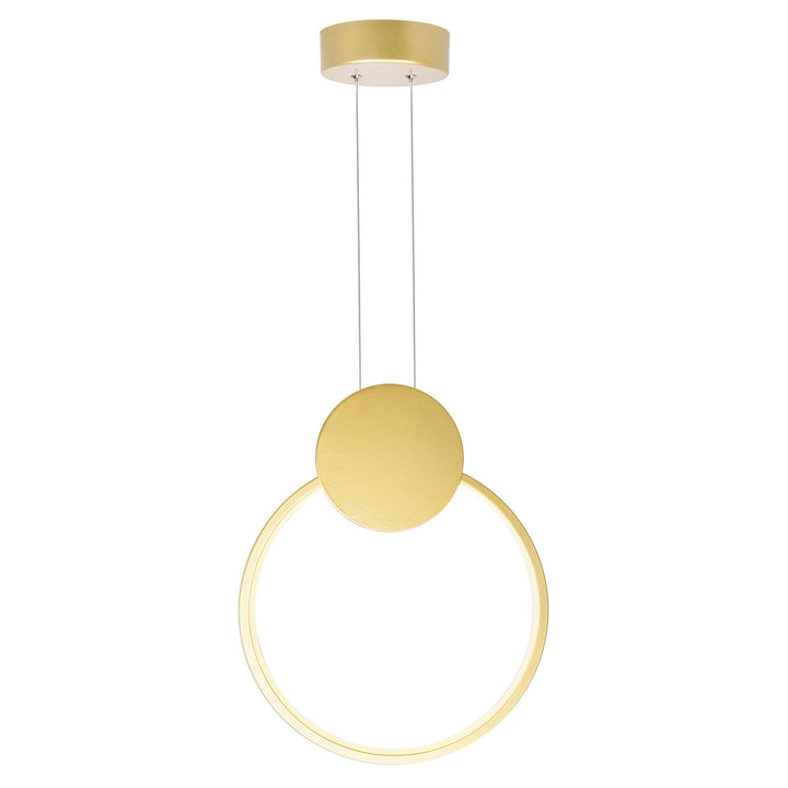 CWI Pulley 1297p12-1-602 Pendant Light - Satin Gold