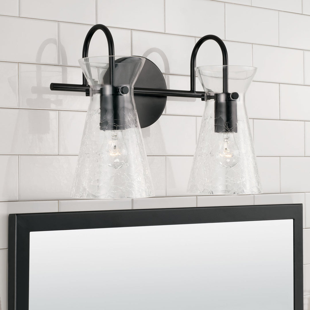 Capital Mila 142421MB Bath Vanity Light 15 in. wide - Matte Black