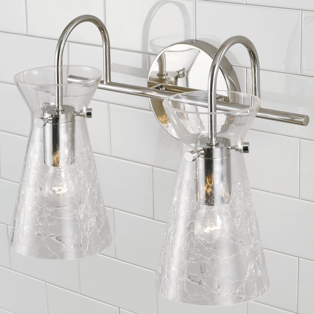 Capital Mila 142421PN Bath Vanity Light 15 in. wide - Polished Nickel
