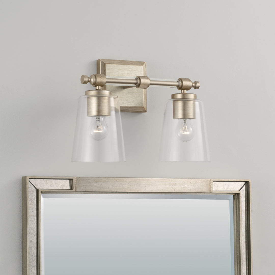 Capital Breigh 144821BS-523 Bath Vanity Light 14 in. wide - Brushed Champagne