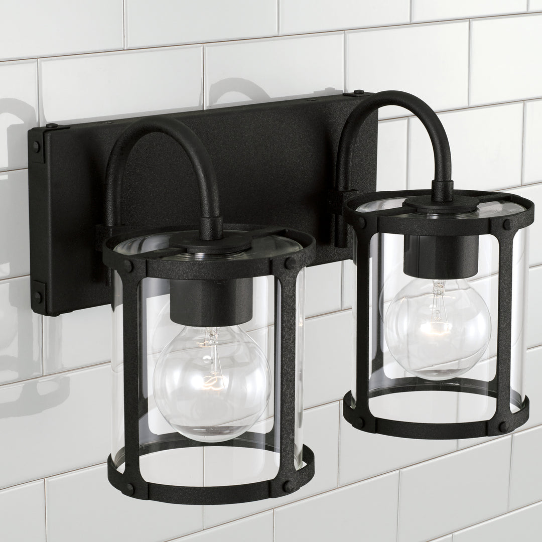 Capital Brennen 144921BI-527 Bath Vanity Light 15 in. wide - Black Iron