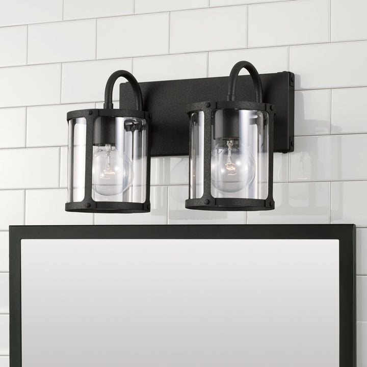 Capital Brennen 144921BI-527 Bath Vanity Light 15 in. wide - Black Iron