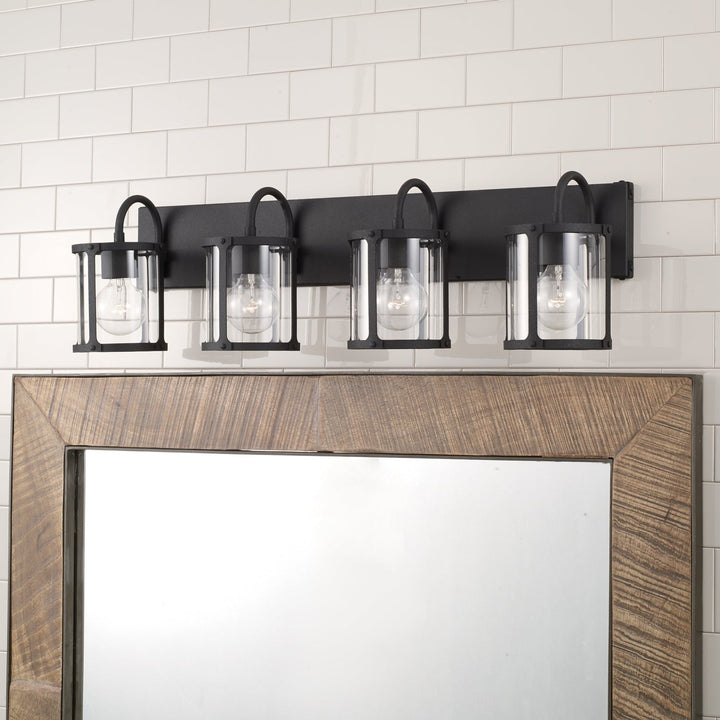 Capital Brennen 144941BI-527 Bath Vanity Light 35 in. wide - Black Iron