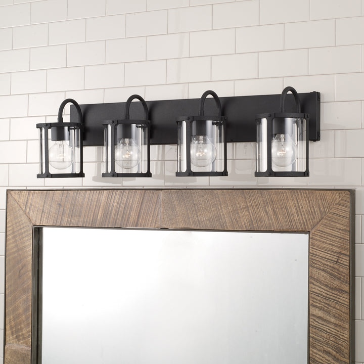 Capital Brennen 144941BI-527 Bath Vanity Light 35 in. wide - Black Iron