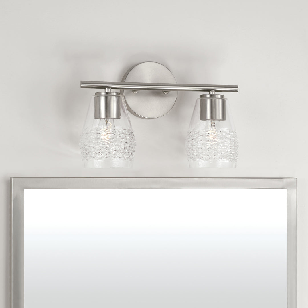 Capital Dena 145021BN-524 Bath Vanity Light 14 in. wide - Brushed Nickel