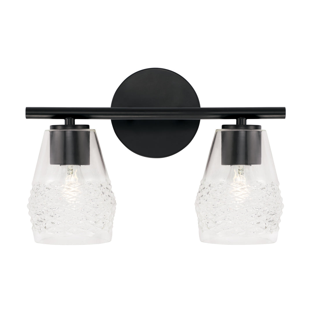 Capital Dena 145021MB-524 Bath Vanity Light 14 in. wide - Matte Black