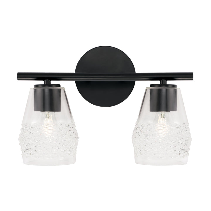 Capital Dena 145021MB-524 Bath Vanity Light 14 in. wide - Matte Black