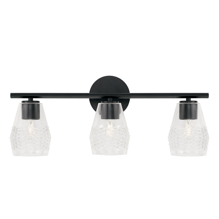 Capital Dena 145031MB-524 Bath Vanity Light 24 in. wide - Matte Black