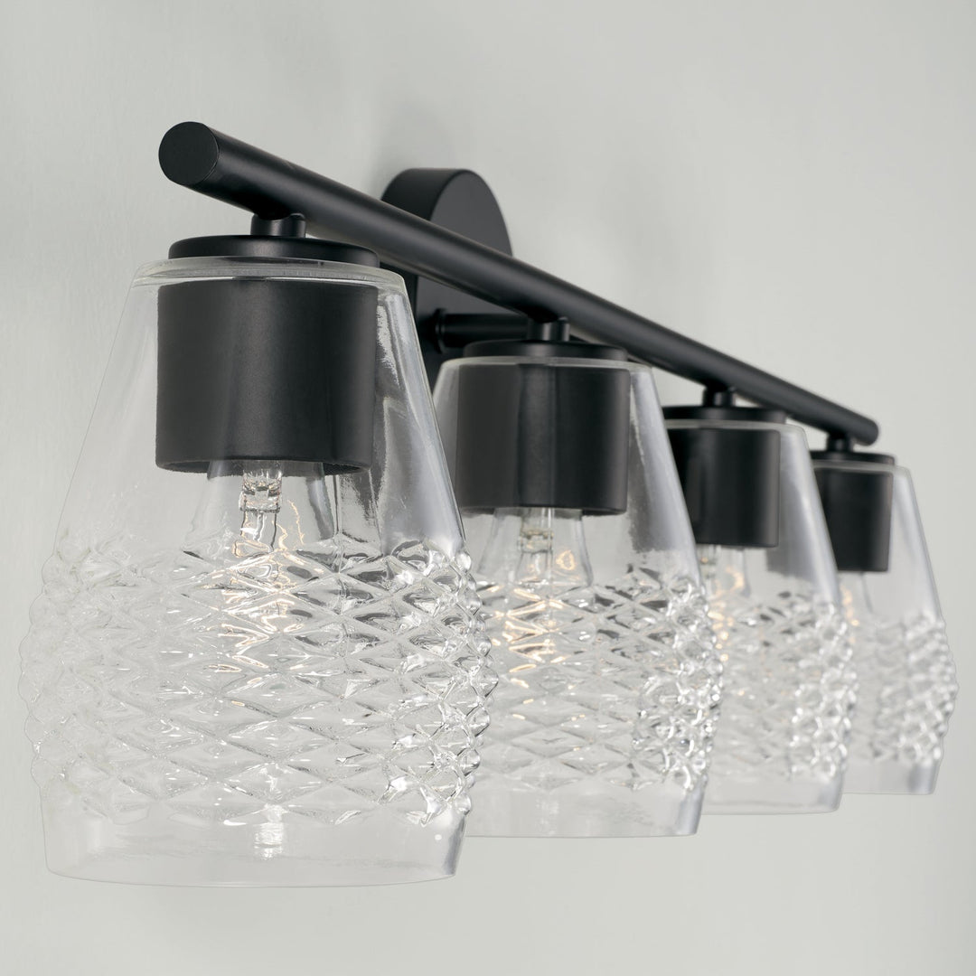 Capital Dena 145041MB-524 Bath Vanity Light 33 in. wide - Matte Black