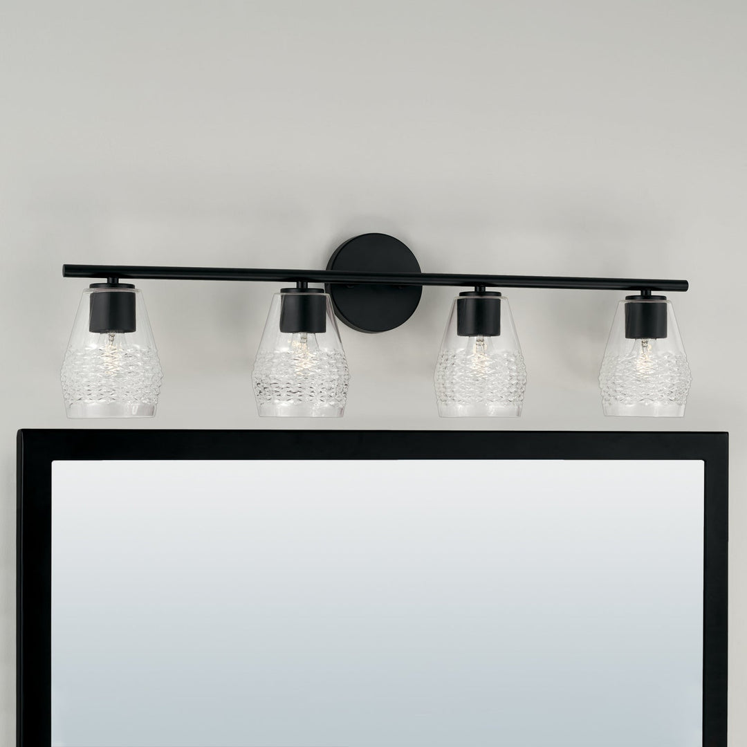 Capital Dena 145041MB-524 Bath Vanity Light 33 in. wide - Matte Black