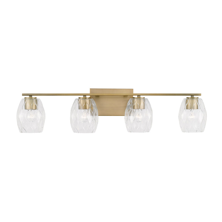 Capital Lucas 145341AD-525 Bath Vanity Light 34 in. wide - Aged Brass