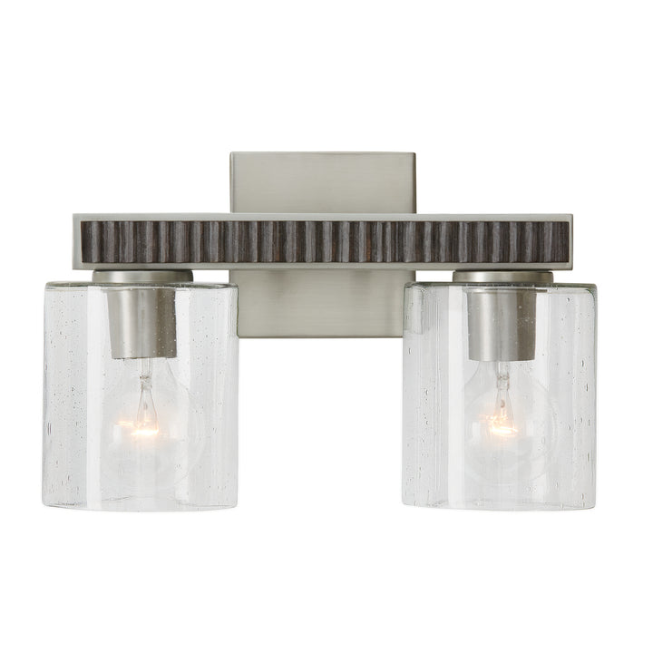 Capital Sawyer 146121CM-531 Bath Vanity Light 15 in. wide - Carbon Grey and Matte Nickel