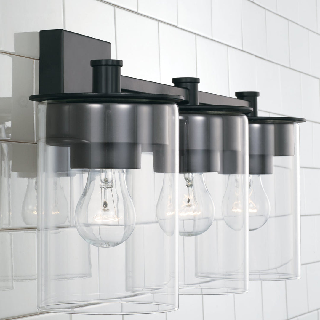 Capital Mason 146831MB-532 Bath Vanity Light 22 in. wide - Matte Black