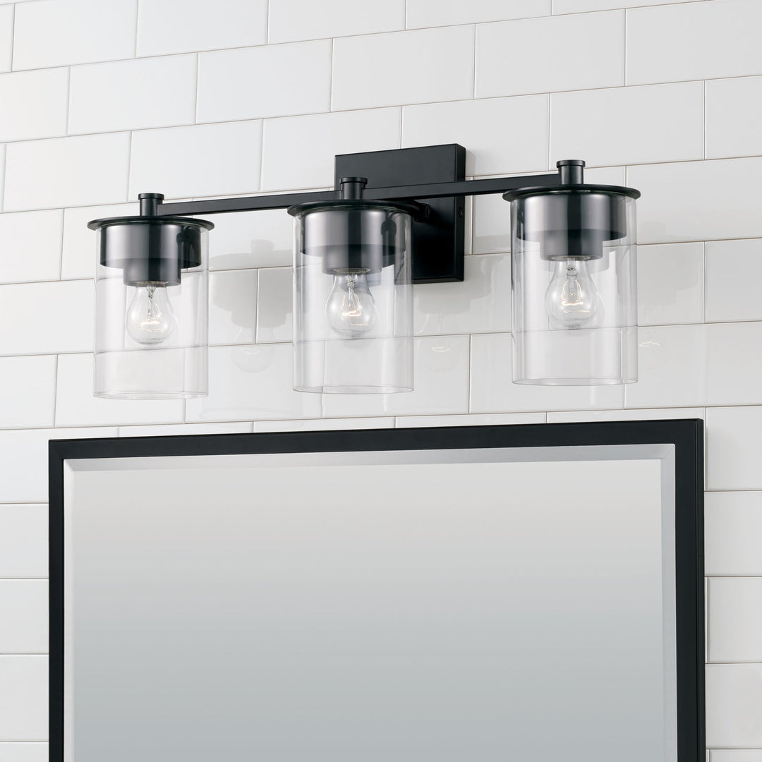 Capital Mason 146831MB-532 Bath Vanity Light 22 in. wide - Matte Black
