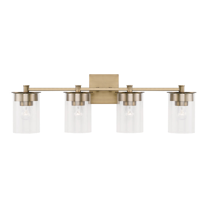 Capital Mason 146841AD-532 Bath Vanity Light 30 in. wide - Aged Brass