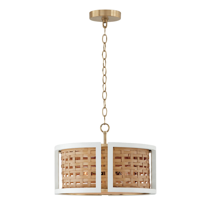 Capital Lola 244341WM Ceiling Light - Flat White and Matte Brass