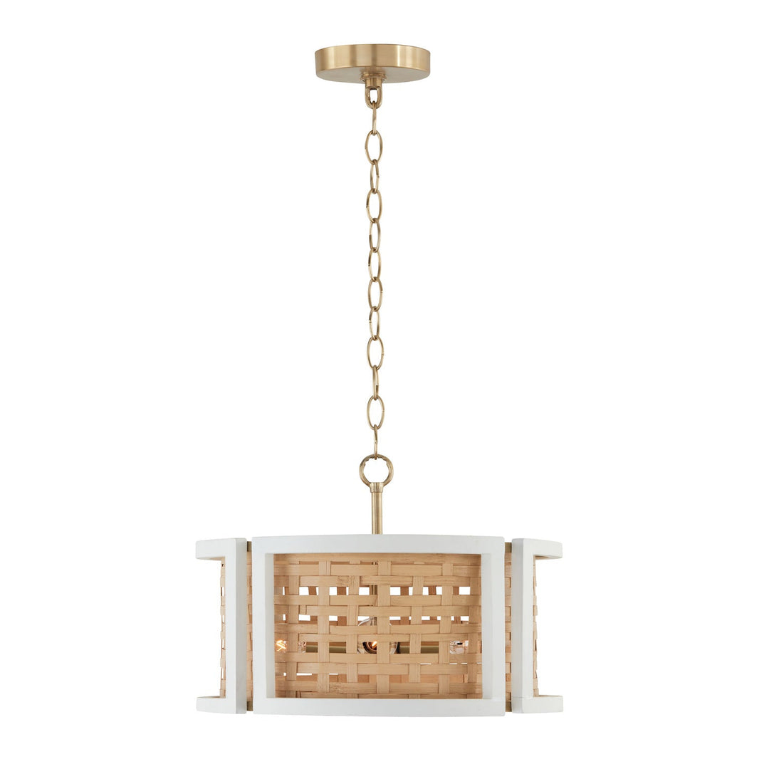 Capital Lola 244341WM Ceiling Light - Flat White and Matte Brass