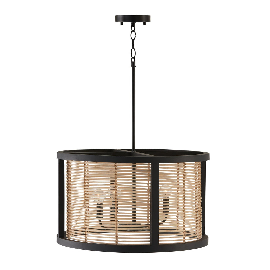 Capital Rico 344061FK Pendant Light - Flat Black