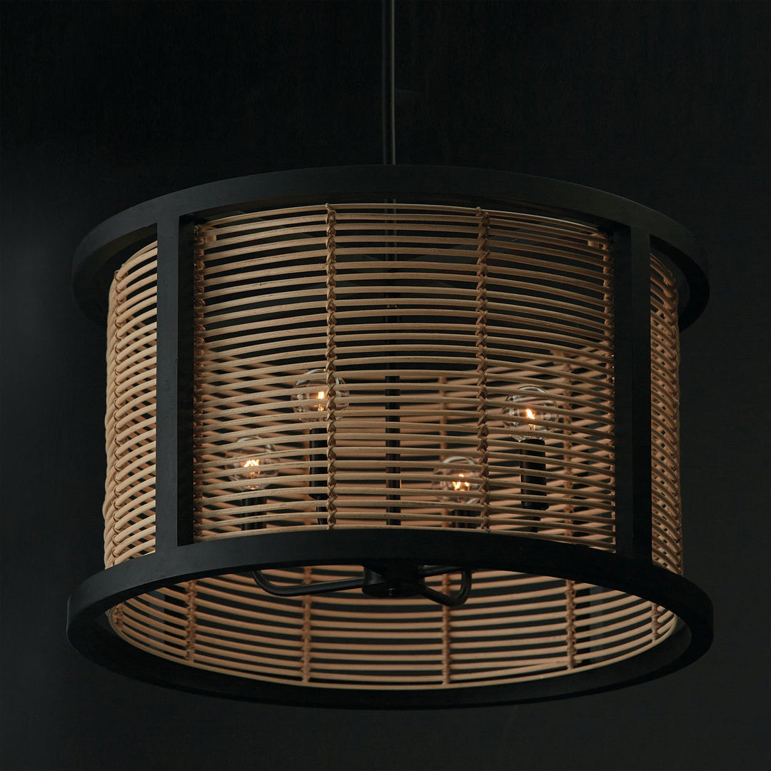 Capital Rico 344061FK Pendant Light - Flat Black