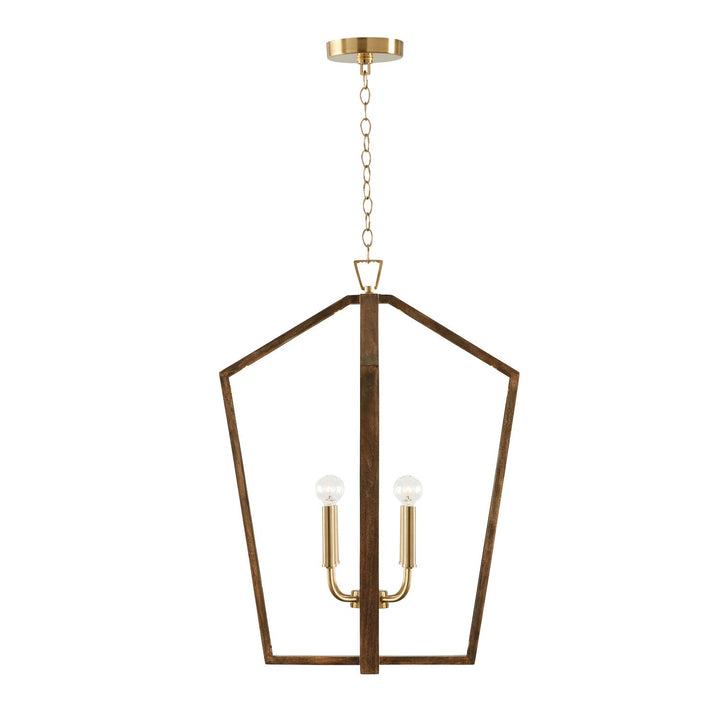 Capital Maren 344541NM Pendant Light - Nordic Wood and Matte Brass