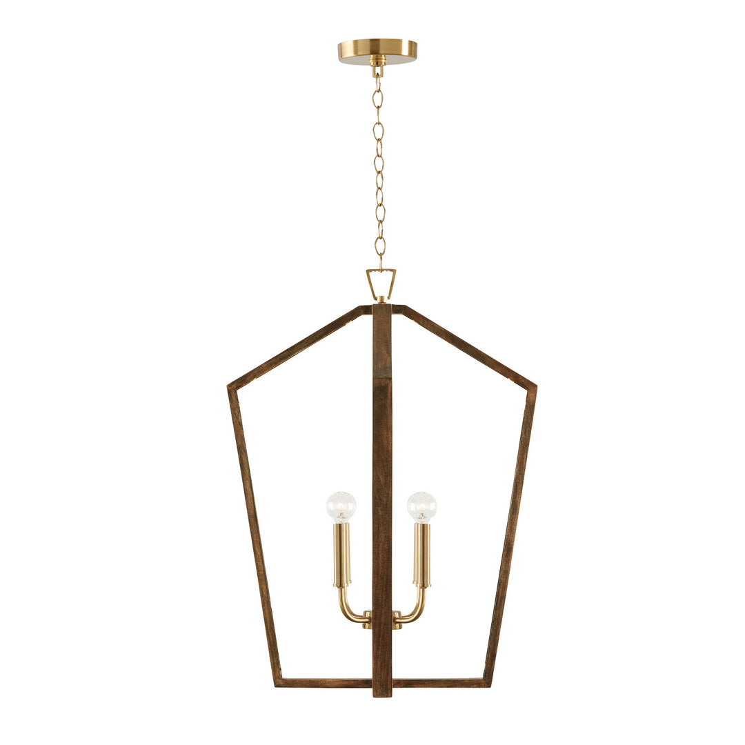 Capital Maren 344541NM Pendant Light - Nordic Wood and Matte Brass