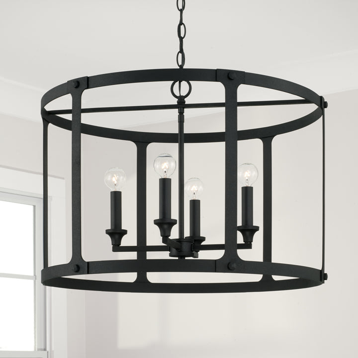 Capital Brennen 344941BI Pendant Light - Black Iron